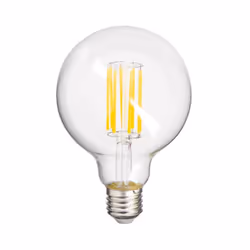 Xanlite - Ampoule à filament LED G95, culot E27, 4,9W (eq. 75W), 1055 lumens, Blanc chaud, Classe A - ARFE1055B95