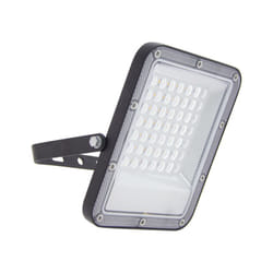 Xanlite - Projecteur mural noir led IP65, 2700 lumens, conso 30W (éq 160W), Blanc chaud