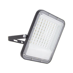 Xanlite - Projecteur mural noir led IP65, 4500 lumens, conso 50W (éq 200W), Blanc chaud