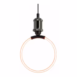 Xanlite - Ampoule Filament LED déco Ellipse Ronde, culot E27, conso. 3,5W, 470 lumens, Blanc chaud - RFDE400ERS