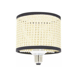 Ampoule Filament led déco Abat-jour Osier tressé, culot E27, conso. 3,5W, 210 lumens, Blanc chaud - RFDE200NT - Xanlite