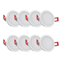 Xanlite - Pack de 8 spots led intégrées cct IP54 conso. 4W 345 lumens Blanc