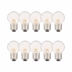 Xanlite - Lot de 10 Ampoules à filament LED P45, culot E27, 6,5W cons. (60W eq.), Blanc Chaud - RPACK10RFE806PO