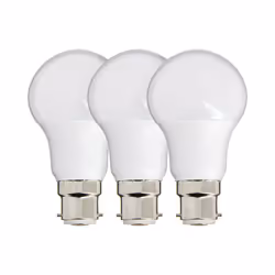 Lot de 2+1 Ampoules SMD LED A60 Opaques, culot B22, 806 lumens, conso. 8,8W éq. 60W, Blanc chaud Découvrez notre Lot de 3 Amp ...