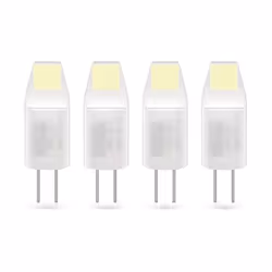 Lot de 4 Ampoules smd led Capsules, culot G4, 100 lumens, conso. 1W éq. 10W, Blanc chaud - PACK31ALG4100IW - Xanlite
