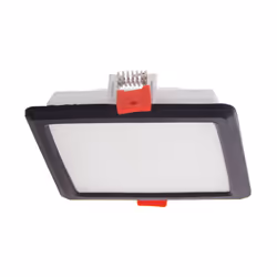 Xanlite - Spot encastrable LED carré, extra plat, cons. 6W, 800 lumens, CCT, Plusieurs coloris - DOP400CCCT