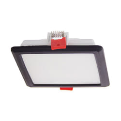 Xanlite - Spot encastrable led carré, extra plat, cons. 6W, 800 lumens, cct, Plusieurs coloris