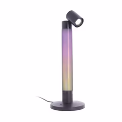Lampe de bureau LED RVB Digital - 40 cm, tête rotative, synchronisation musicale, éclairage blanc CCT et 13 effets lumineux a ...