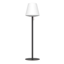 Lampadaire hybride solaire led IP44, rechargeable usb-c, 650 lumens, 185cm, cct & Dimmable, Noir - LAMH187ND - Xanlite