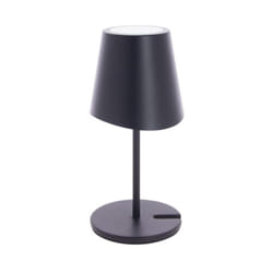 Xanlite - Lampe à poser led IP44, 250 lumens, rechargeable usb-c, 38cm, cct & Dimmable, Noir