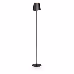 Xanlite - Lampadaire métal, 500 lumens, CCT & Dimmable, Rechargeable, 130cm, Noir - LAM130ND