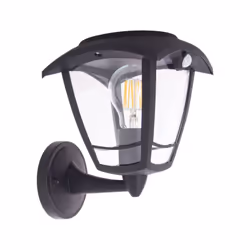 Applique murale solaire rétro LED IP44, 400 lumens, détecteur de mouvement, avec ampoule, Noir Découvrez notre toute dernière ...