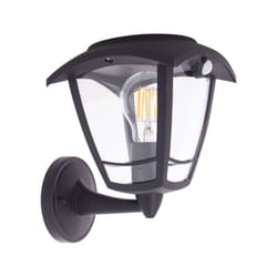 Xanlite - Applique murale solaire rétro led IP44, 400 lumens, détecteur de mouvement, avec ampoule, Noir
