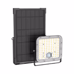 Xanlite - Projecteur mural solaire IP65, 2800 lumens, détecteur de mouvement, Noir - PRS20WMCEE