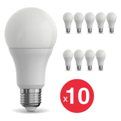 Xanlite - Lot x10 Ampoules led dimmable, A70, culot E27, conso 15W (100W eq.), Blanc neutre (4000K) - WPACK10EE1521GCWD