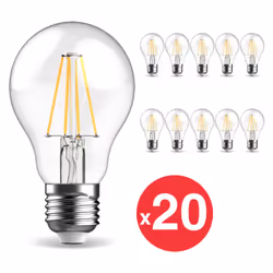 Xanlite - Lot x20 Ampoules LED standards A60, culot E27, conso 4,8W (40W eq.), Blanc neutre (4000K) - WPACK102RFE470GCWE