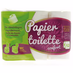 Description générale Papier toilette spécialement conçu pour les toilettes chimiques des camping-cars, caravanes et autres ha ...