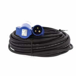 Rallonge secteur - EZA - 25m - Section de câble 15 mm² - 220 V - 16 A - CEE17 - Avec sac de transport