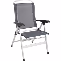 Fauteuil aluminium Confort Gris navy - MIDLAND