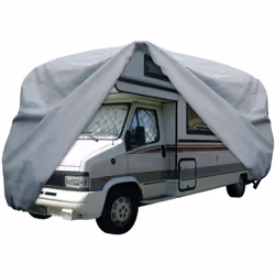 Housse de protection pour camping-cars intégraux et capucines en polypropylène non tissé 4 couches qui assure une excellente  ...