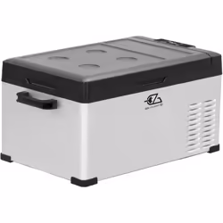 Glacière à compression - EZA - 25L - Refroidir/congeler - Prise allume-cigare - 12V / 24V / 220V - Gris