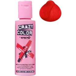 Coloration cheveux semi-permanente CRAZY COLOR Couleur : FIRE ROUGE Pour un look FUN et des cheveux aux couleurs vives et