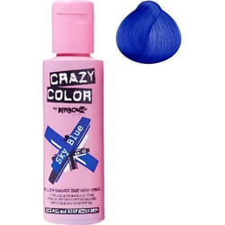 Coloration cheveux semi-permanente CRAZY COLOR BLUE SKY = BLEU CIEL Pour un look FUN et des cheveux aux couleurs vives et