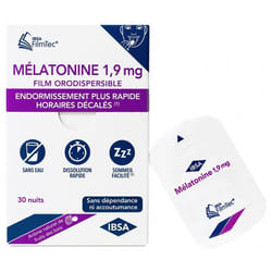 IBSA Mélatonine 1,9 mg 30 Films Orodispersibles