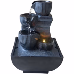Description générale La fontaine Nature Kini est une pièce décorative moderne qui apporte une touche apaisante à votre intéri ...