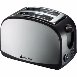 Grille-pain BLACKPEAR BGP 400 parois Inox 1000W - 2 fentes larges - Fonction décongélation - 8 niveaux de dorage