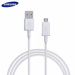 Cable blanc Samsung USB - Micro USB dune longueur de 1.5 mètre pour Galaxy S6 Pratique et indispensable Référence Samsung: EC ...