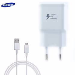 Chargeur Samsung Galaxy S4 Mini I9195 Charge Rapide AFC 2A Blanc + cable 15 M USB-micro USB