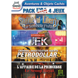 Just for Games Pack USA : CIA Statue of Liberty + Hidden Files JFK + Princesse : le Scoop Royal Standard Anglais, Français PC