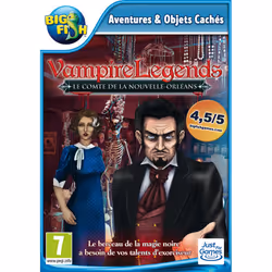 Big Fish Games Vampire Legends 3 : Le Comte de la Nouvelle-Orléans, PC, Support physique