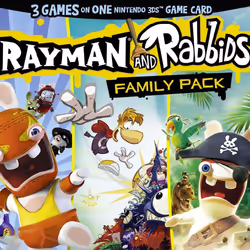 Ubisoft Rayman et les Lapins Crétins - Pack Famille - Just For Games, Nintendo 3DS, Support physique