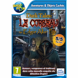 Big Fish Games Dark Tales : Le Corbeau par Edgar Allan Poe, PC, Support physique