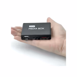 Boitier Passerelle Multimédia Miniature 1080P HDMI USB Lecteur Carte SD Dd Noire YONIS