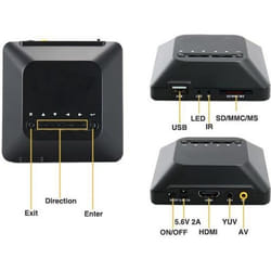 Passerelle Multimedia - YONIS - Full HD 1080P - Lecteur de Cartes SD MMC MS - Plastique
