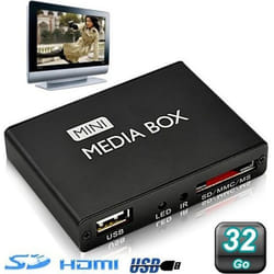 Mini Passerelle Multimédia YONIS - Lecteur 1080P HDMI - 32Go - Noir