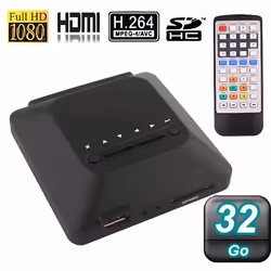 Passerelle Multimédia - YONIS - 32Go Full HD 1080P HDMI Av Composite USB - Lecteur Cartes Sd - Plastique