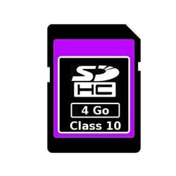 Carte Mémoire SDHC - YONIS - 4 Go - Classe 10 - Compatible Caméra - Boîte Noire