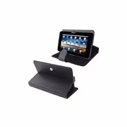 Housse Tablette Tactile Universelle 10.1 Simili Cuir Mode Portrait Paysage Noir YONIS