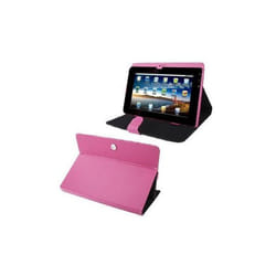 Housse Tablette Tactile Universelle 10.1 Simili Cuir Mode Portrait Paysage Rose YONIS