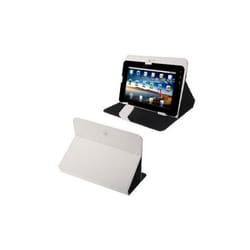Housse Tablette Tactile Universelle 10 Mode Portrait Paysage Simili Cuir Blanc YONIS