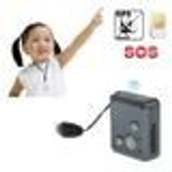 Balise GPS Miniature Tracker de Poche Enfant Micro Espion Télésecours Sos Noir YONIS