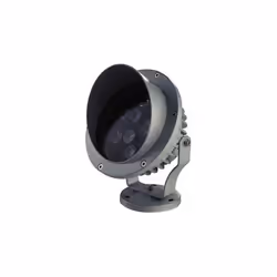 Projecteur Extérieur RGB Rvb 9LED Puissance 9W Fixation Murale Plafond Sol Acier YONIS
