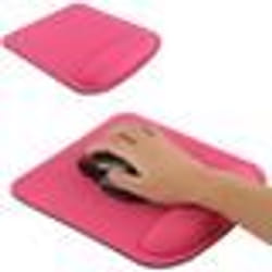 Tapis de Souris Ergonomique Repose Poignet Ultra Fin Confort Optimal Rose YONIS