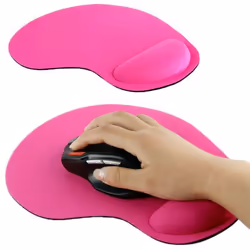 Tapis Souris Pc Repose Poignet Ergonomique Anti Dérapant Ultra Fin Rose YONIS