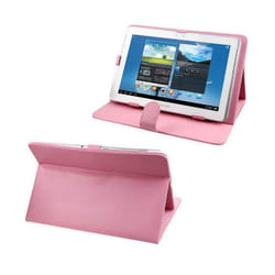 Housse Tablette Tactile Intégrale 10.1 Pouces Universelle Support Étui Cuir Rose YONIS