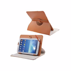 Housse Tablette Tactile 8 Pouces Support Universel Housse Intégrale 360° Marron YONIS